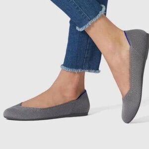 Rothy's The Flat Pebble Gray Size 8